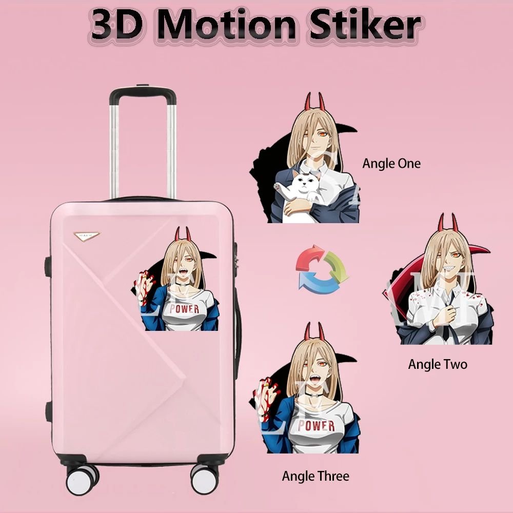 Cartoon Waterproof 3D motion decals Stickers Attack on Titan Cat 3D Car Waterproof Manga Decor for Laptop Room Funny Sticker
