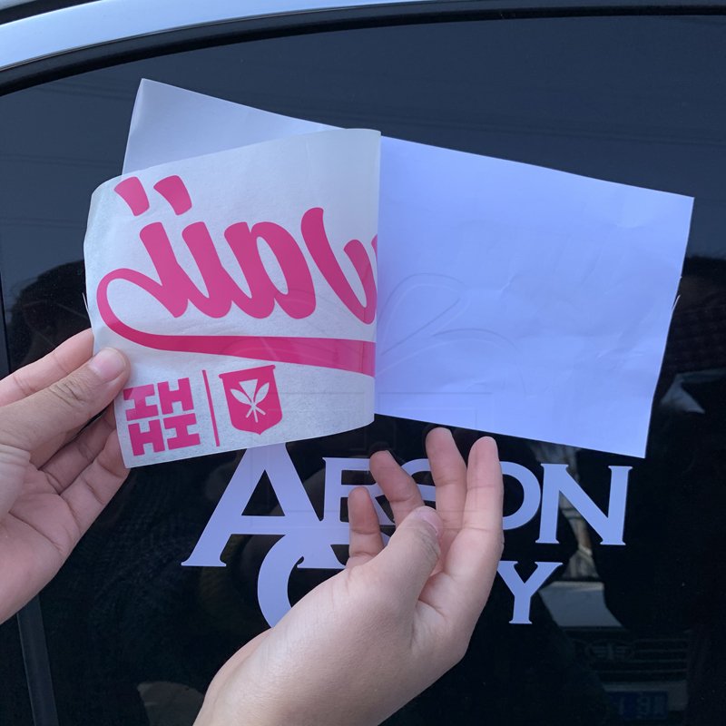 UV Protect Custom Cut Out Logo Waterproof Shop Glass Car Transfer Sticker Bumper Decal Vinyl Car Wrap Window Sticker