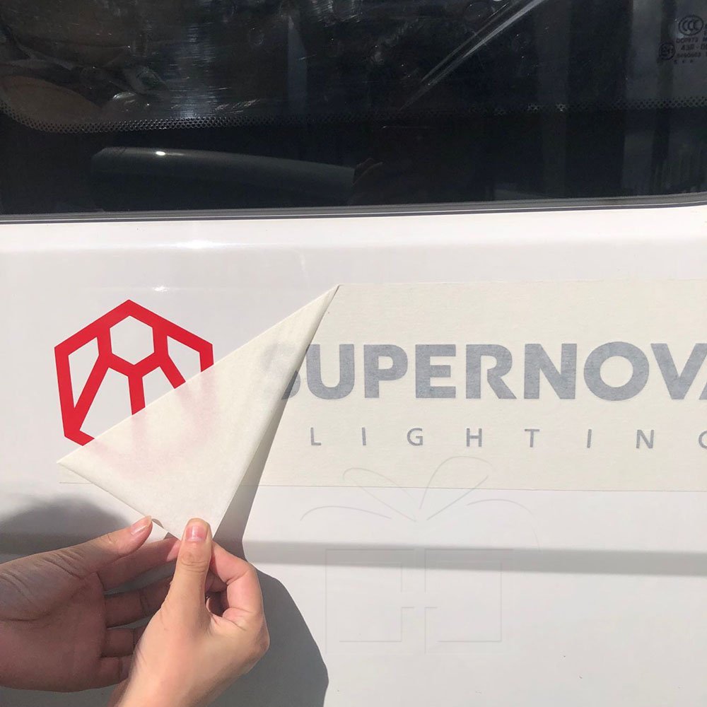 UV Protect Custom Cut Out Logo Waterproof Shop Glass Car Transfer Sticker Bumper Decal Vinyl Car Wrap Window Sticker