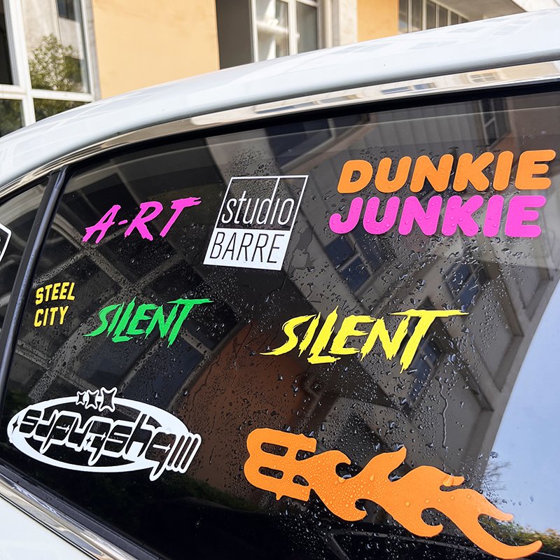 UV Protect Custom Cut Out Logo Waterproof Shop Glass Car Transfer Sticker Bumper Decal Vinyl Car Wrap Window Sticker