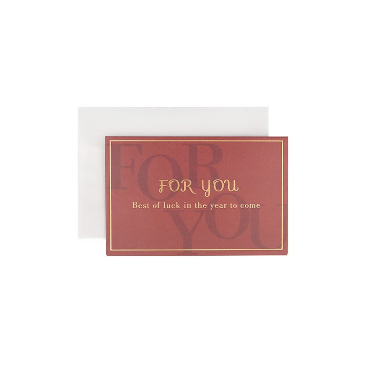 Custom Luxury Black Gold Foil Thank You Card with Envelope and Stickers Greeting Card Thank You Card for Business Wedding