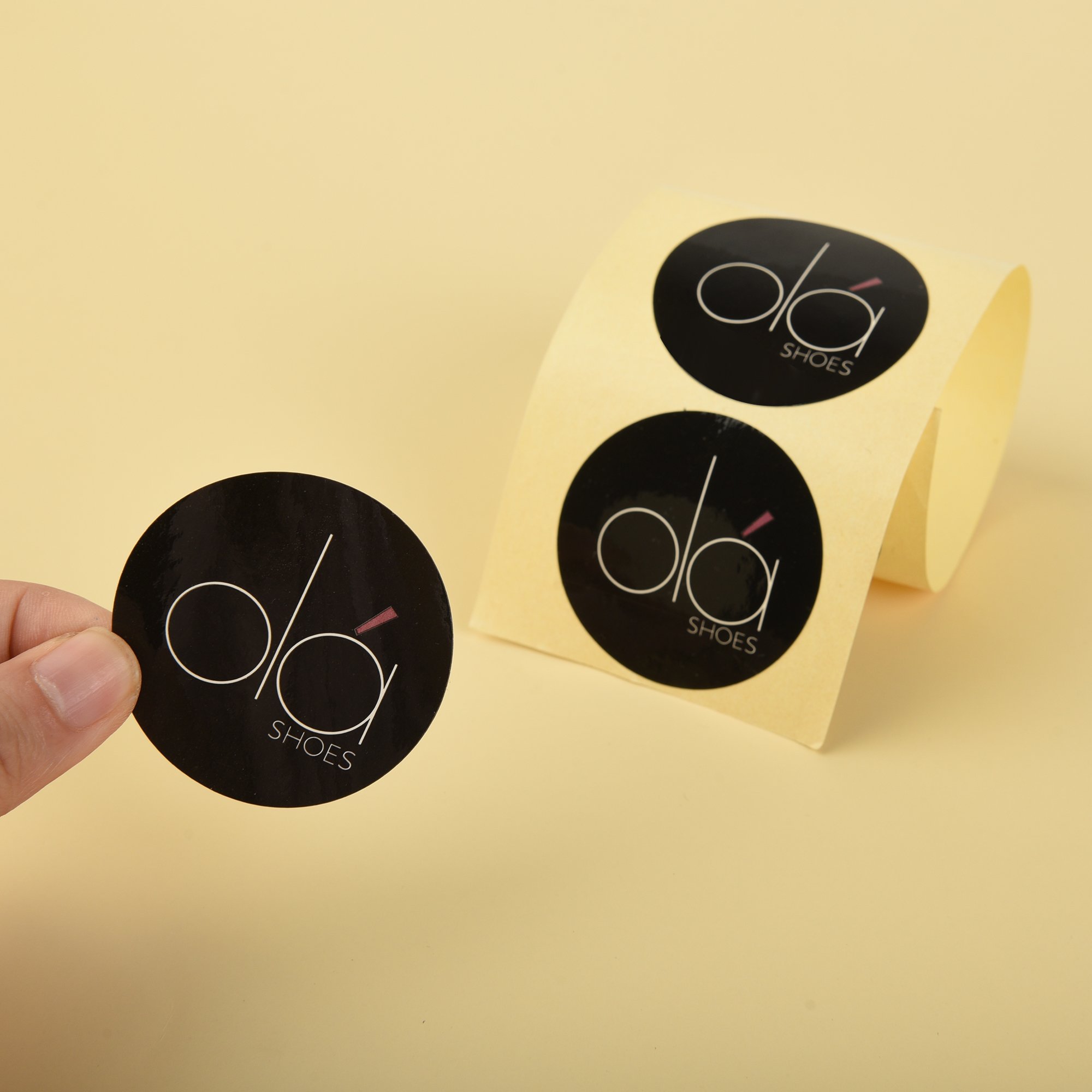 Custom Wholesale Thank You Self-Adhesive Stickers Synthetic Paper Label Stickers For Packaging