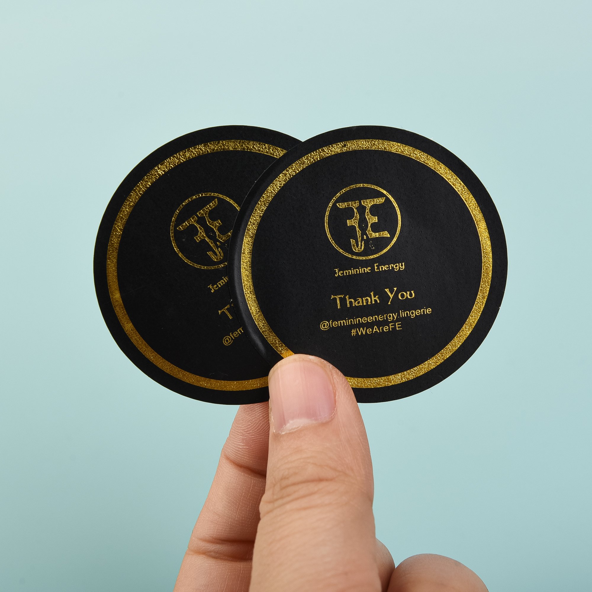 Custom Wholesale Thank You Self-Adhesive Stickers Synthetic Paper Label Stickers For Packaging