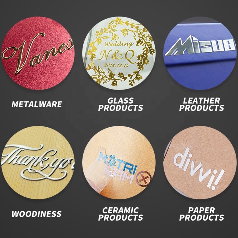 Custom Waterproof Transparent 3D metal sticker Transfer Stickers