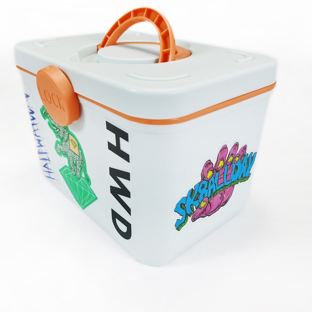 Custom Outdoor Waterproof PVC Die Cut Sticker Logo Label Square Packaging Stickers
