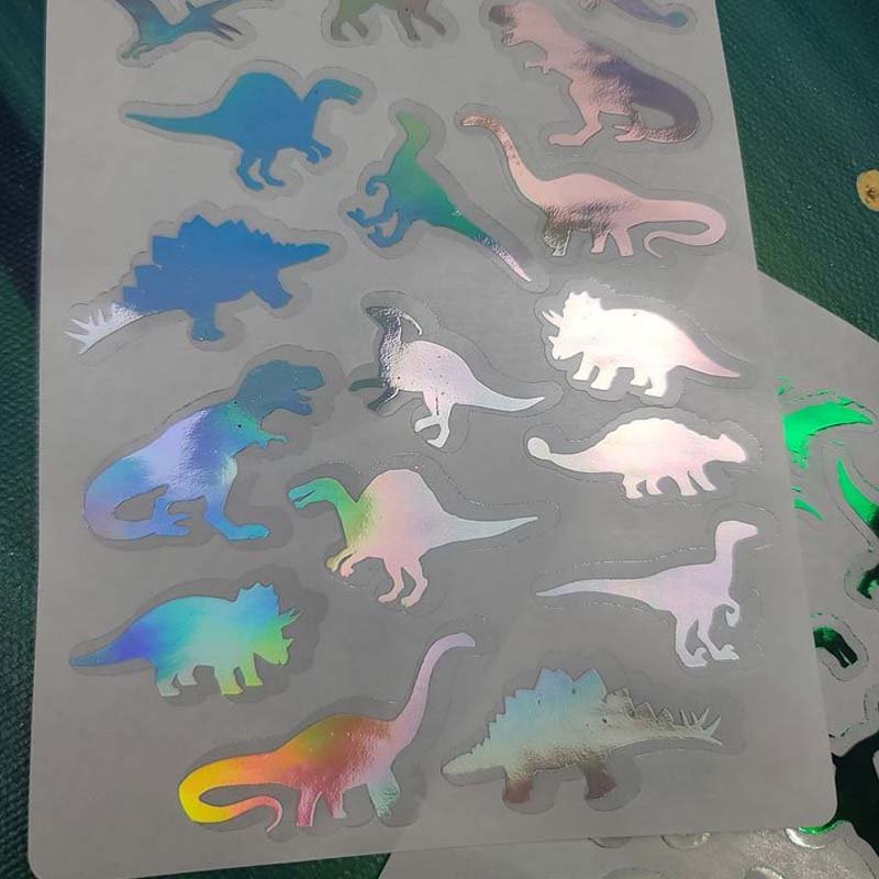 factory price wholesale custom dinosaur stickers sheet UV vinyl waterproof with your own design