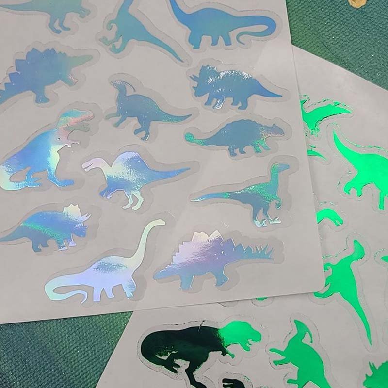 factory price wholesale custom dinosaur stickers sheet UV vinyl waterproof with your own design
