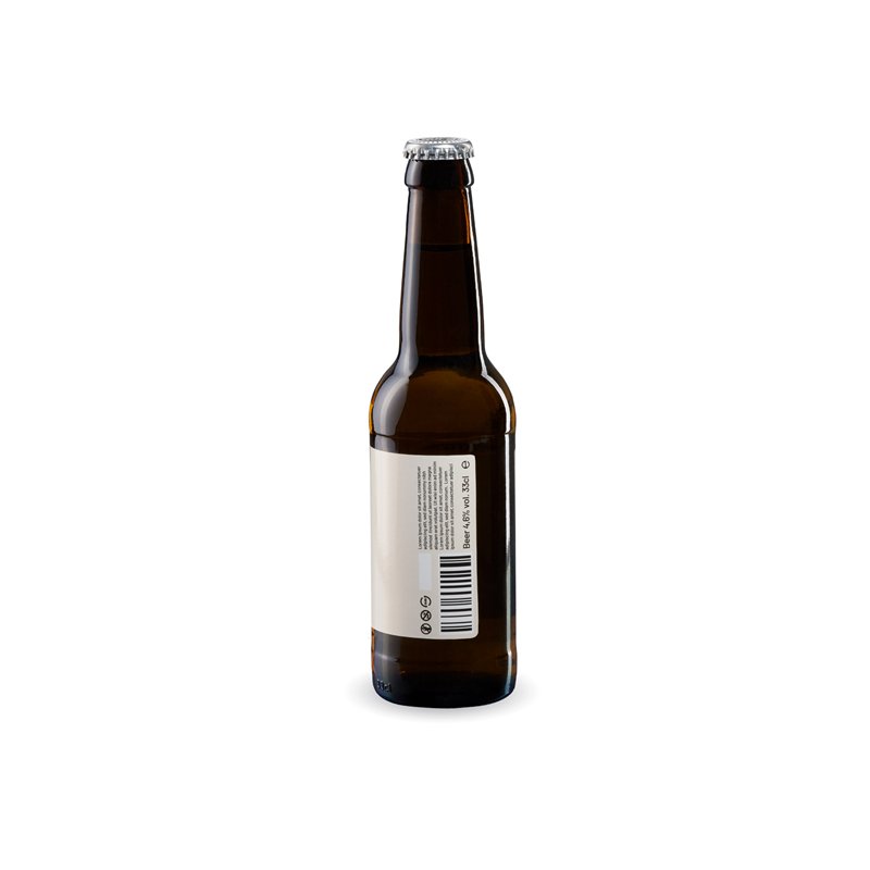 Italian Private Label 160x75mm Gloss White Polypropylene Custom Stickers for Carbonated Drinks Bottle