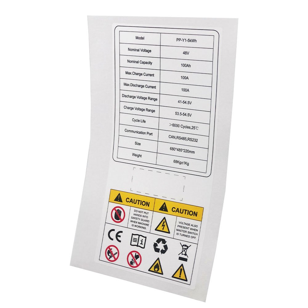 High quality matte packaging label electronic warning packaging label sticker uv printing custom logo die cut vinyl stickers