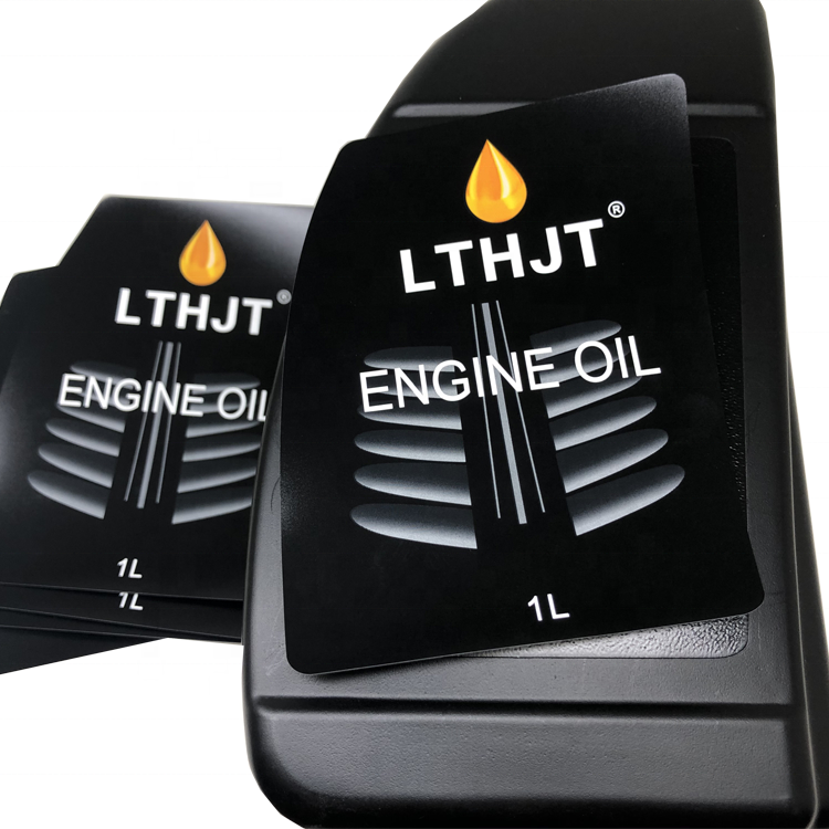 High Quality Waterproof Coated Paper Engine Oil Bottle Labels Sticker Roll Glossy Cosmetic Sticker Label
