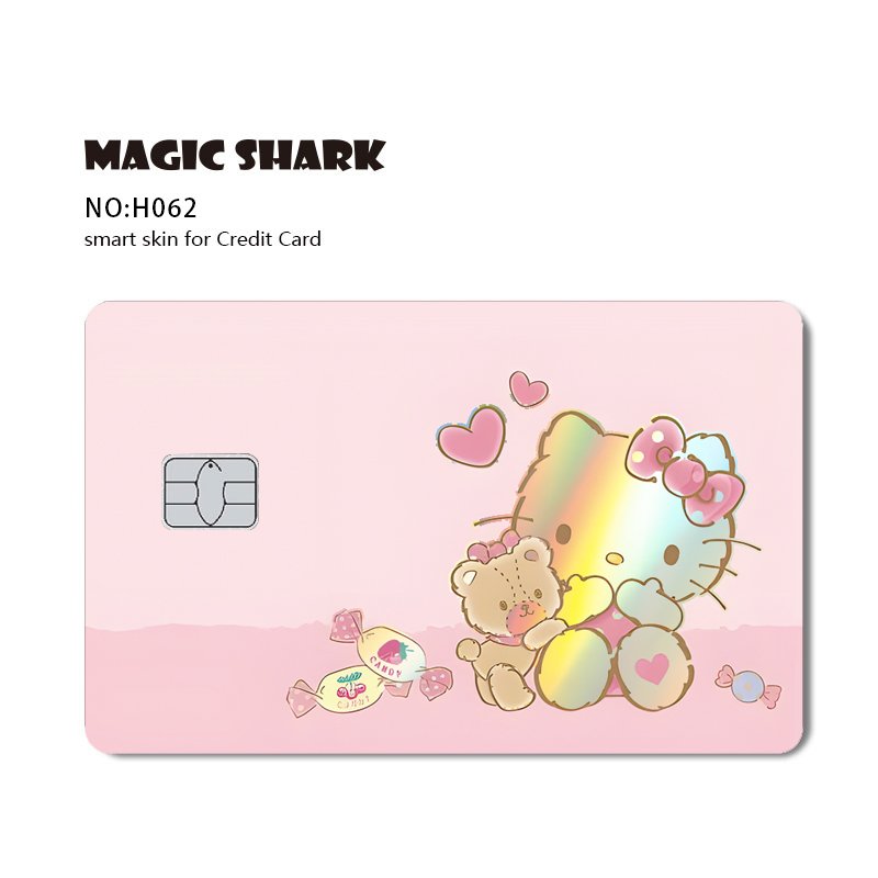 Shenzhen Kingareal Original Manufacturer Waterproof Removable Protective Anime Custom Holographic Sticker For Bank Card