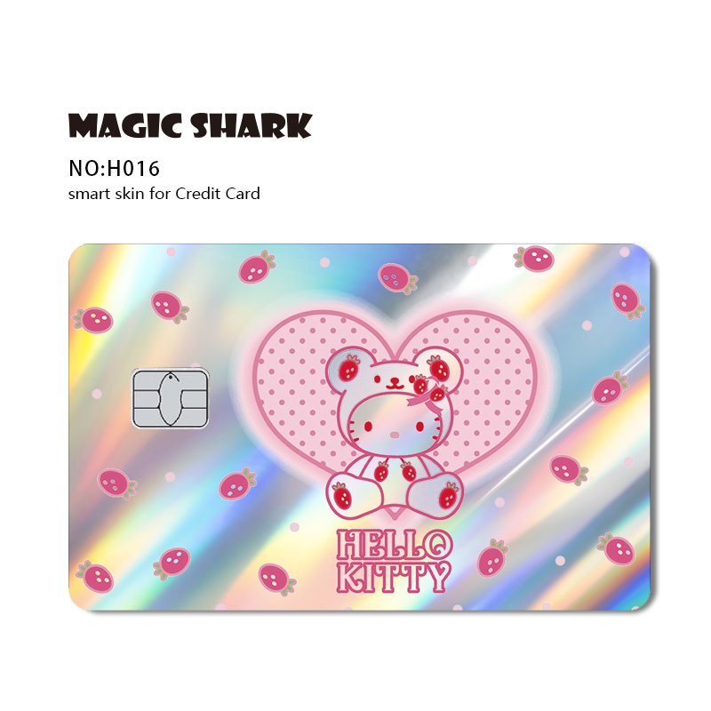 Shenzhen Kingareal Original Manufacturer Waterproof Removable Protective Anime Custom Holographic Sticker For Bank Card