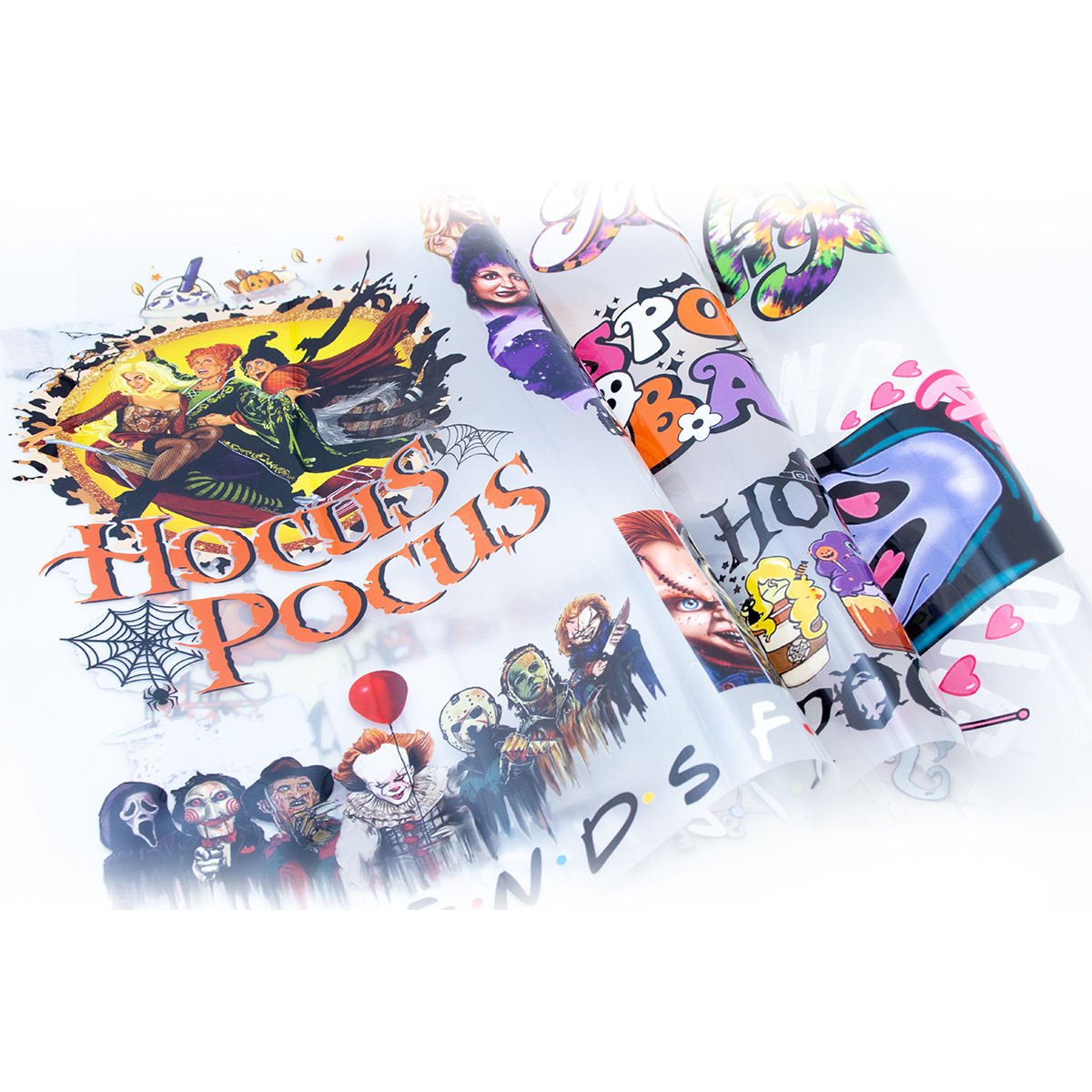 custom plastisol print dtf transfer christmas Halloween design heat transfer sticker screenprint transfers for clothes
