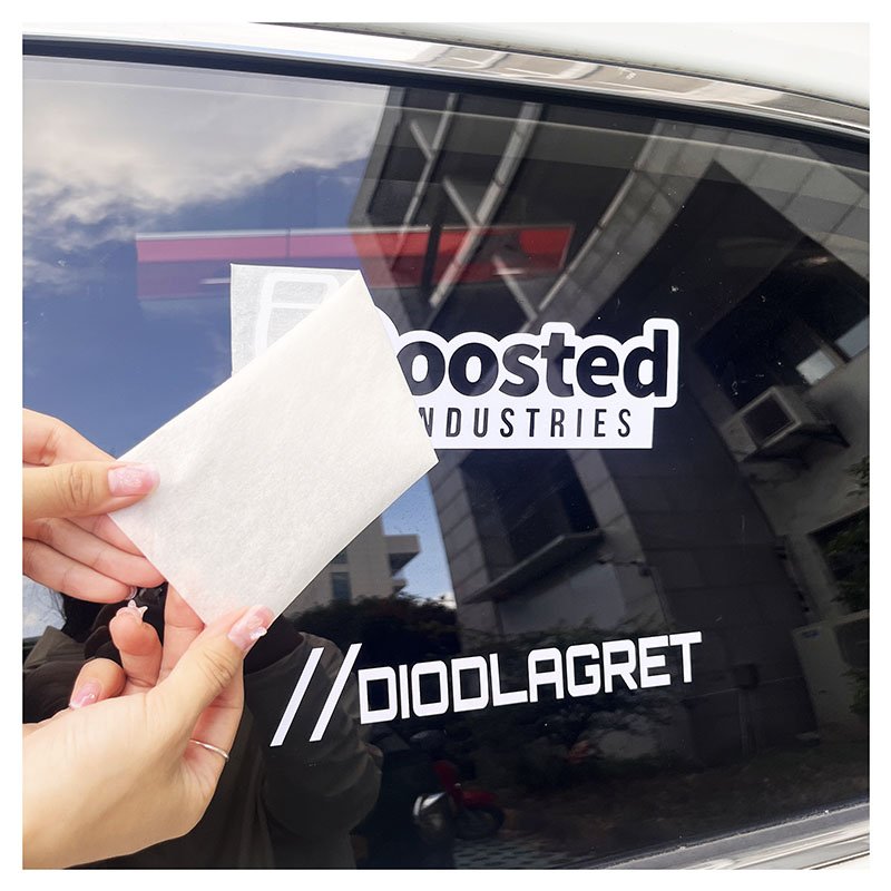 High Quality Customizable Black Car Bumper Sticker Car Window Body Stickers for Small Business