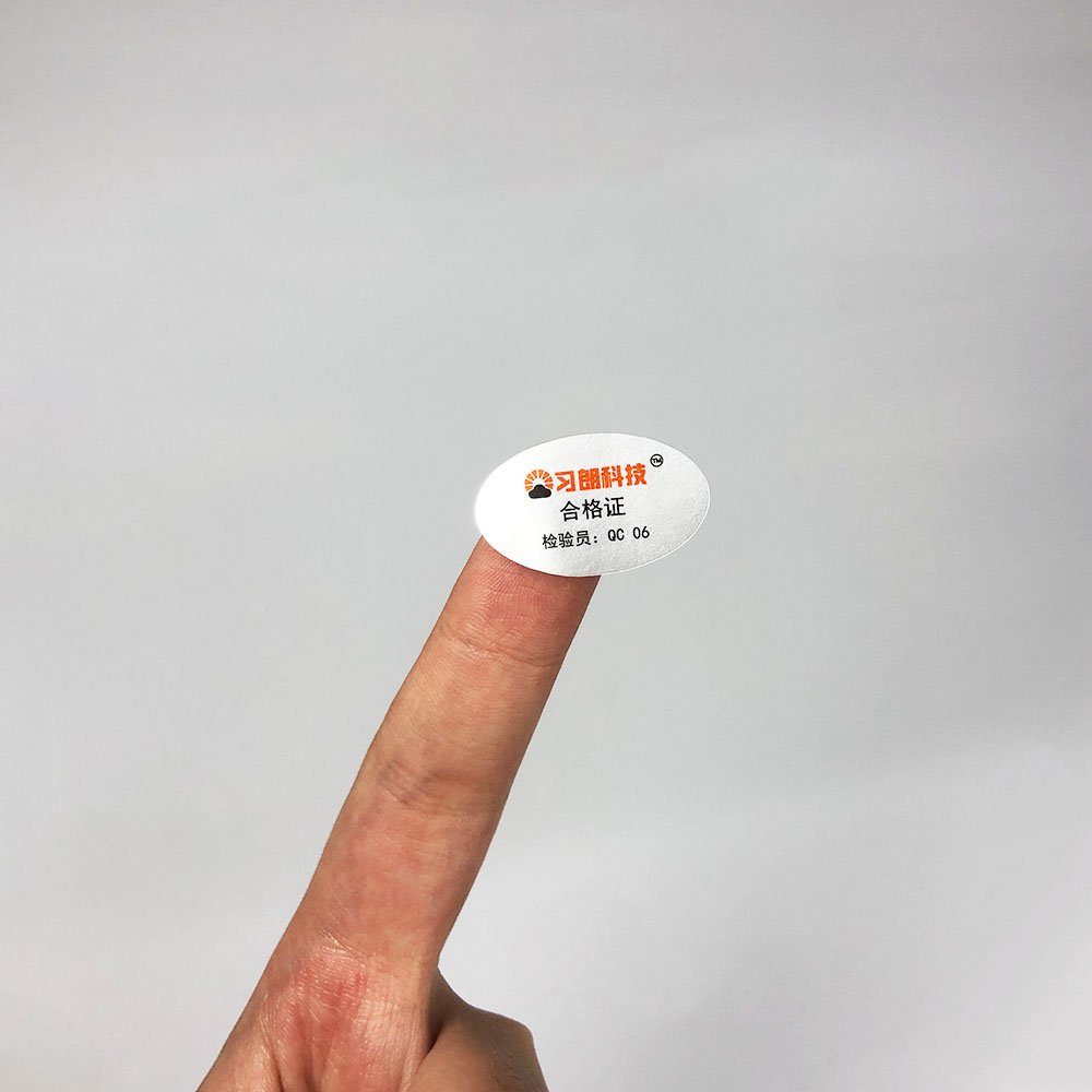 Customized Silk Screen Printing Silver PET Waterproof Stickers Computer Case Labels Electronic Packaging Stickers Sheets