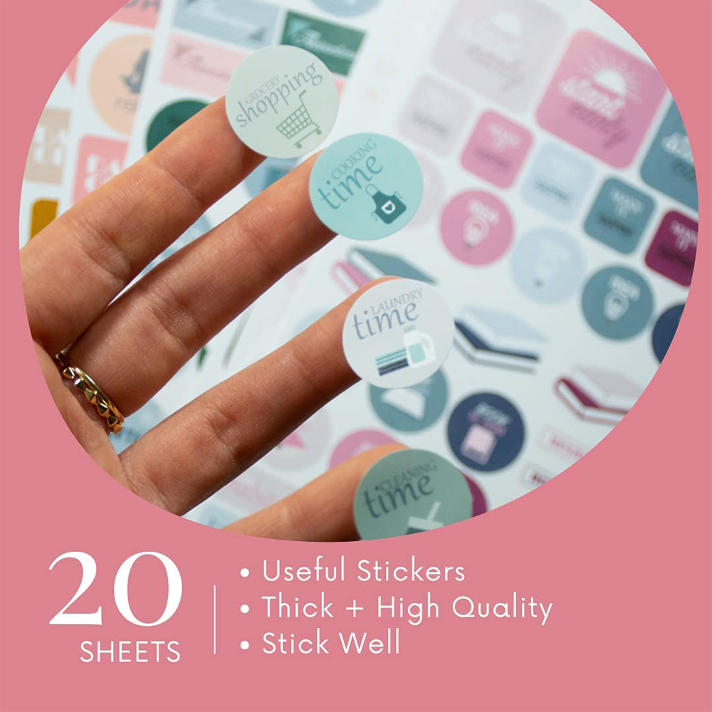 Custom Cartoon Cat Paper Sticker Kawaii Journal Stickers Scrapbooking Daily Planner Stickers