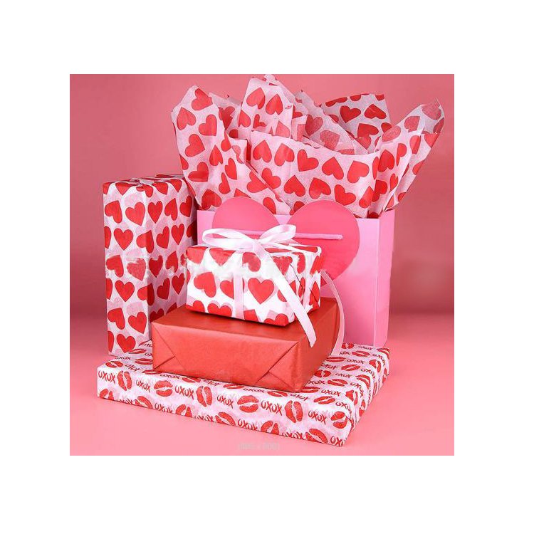 2023 High Quality Custom Wrapping Tissue Paper Packing Brand Tissue Papers with company logo stickers