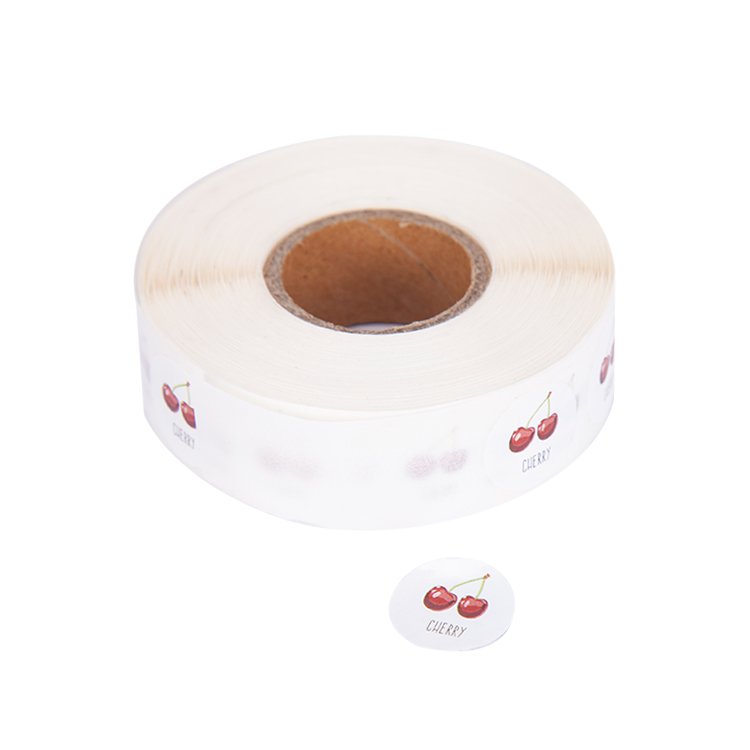 High quality custom made self adhesive thermal transfer paper sticker fruit paper label