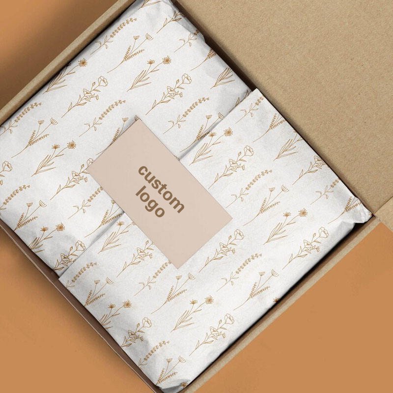 New arrivals clothing shoes branded tissue paper custom printed logo sticker wrapping paper for packaging