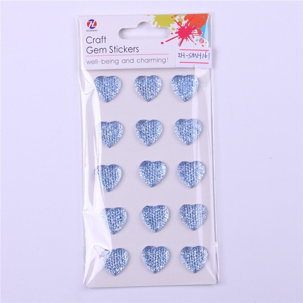 heart shape crystal sticker diamond sticker sheets rhinestone gem sticker