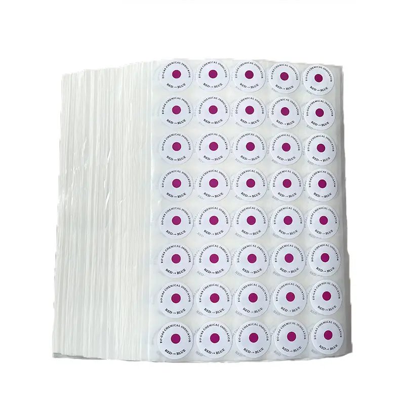 Disposable Self-Adhesive EO Gas Sterilization Indicator Label Sticker