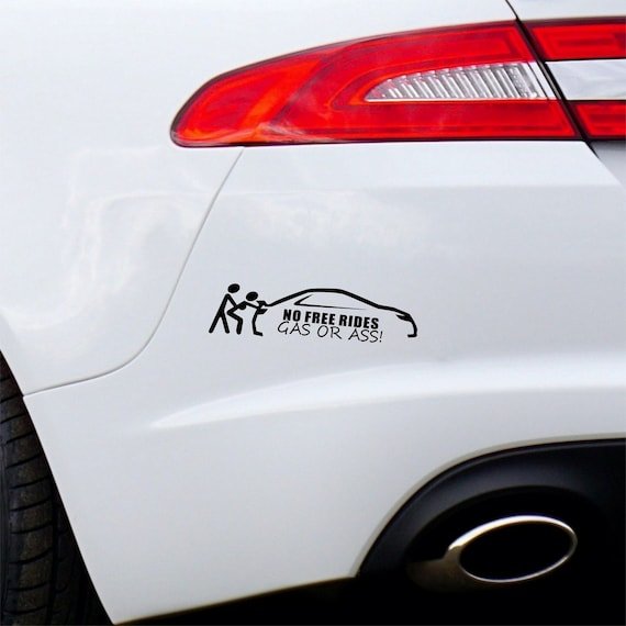 Personalized car decals stickers white vinyl custom logo cat cartoon decorative stickers for cars