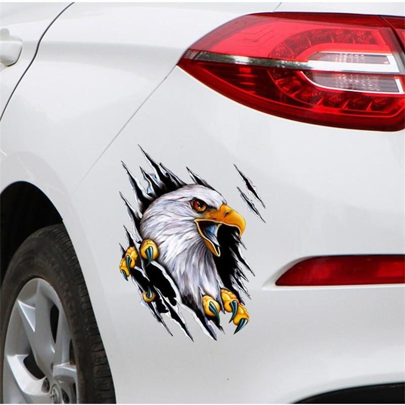 Personalized car decals stickers white vinyl custom logo cat cartoon decorative stickers for cars