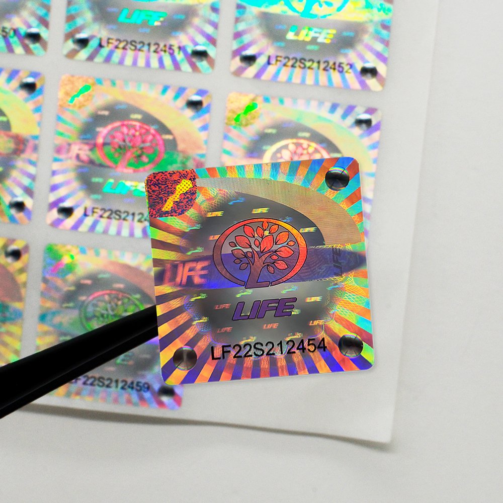 Yutai New Arrivals Custom Adhesive Void Stickers Hologram Security Code Sticker Sheet Label For Cosmetic