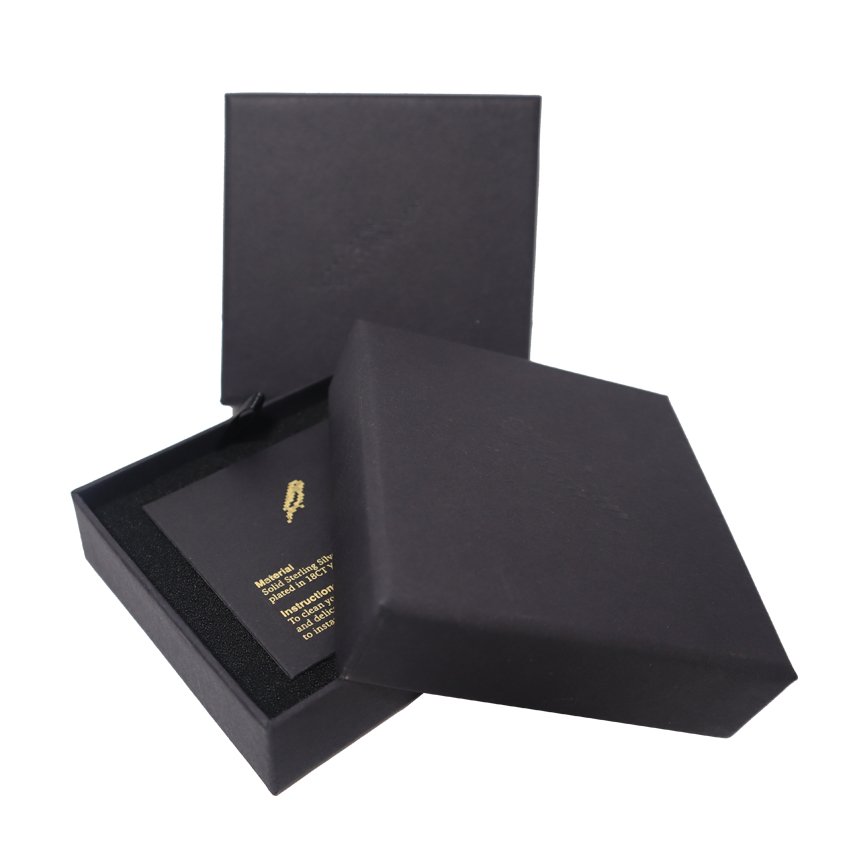 Custom LOGO Luxury jewelry Post Box Necklace Ring Gift Wrap Cardboard cardboard box with your logo