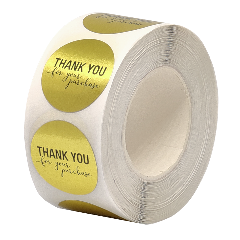 Custom Logo Adhesive Sticker Roll Self-Adhesive Plastic Holographic Surface Finish Candle Craft Industrial Glossy Packaging