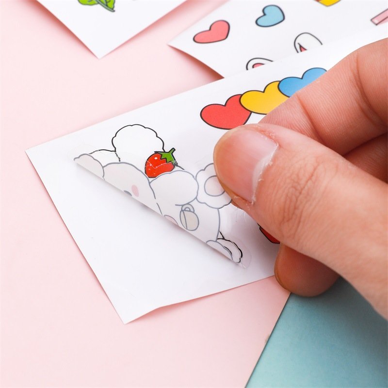 Custom logo waterproof cute sticker uv dtf wraps for drinking water cup glass tumbler
