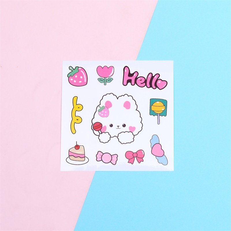 Custom logo waterproof cute sticker uv dtf wraps for drinking water cup glass tumbler