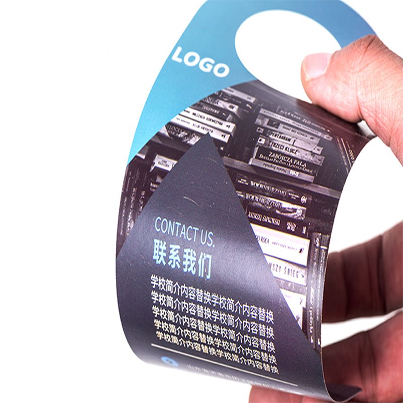 Custom High Quality Blank Paper Car Parking Permits Hang Tag Sticker Printing Temporary Parking Pass Card Door Hanger Flyer