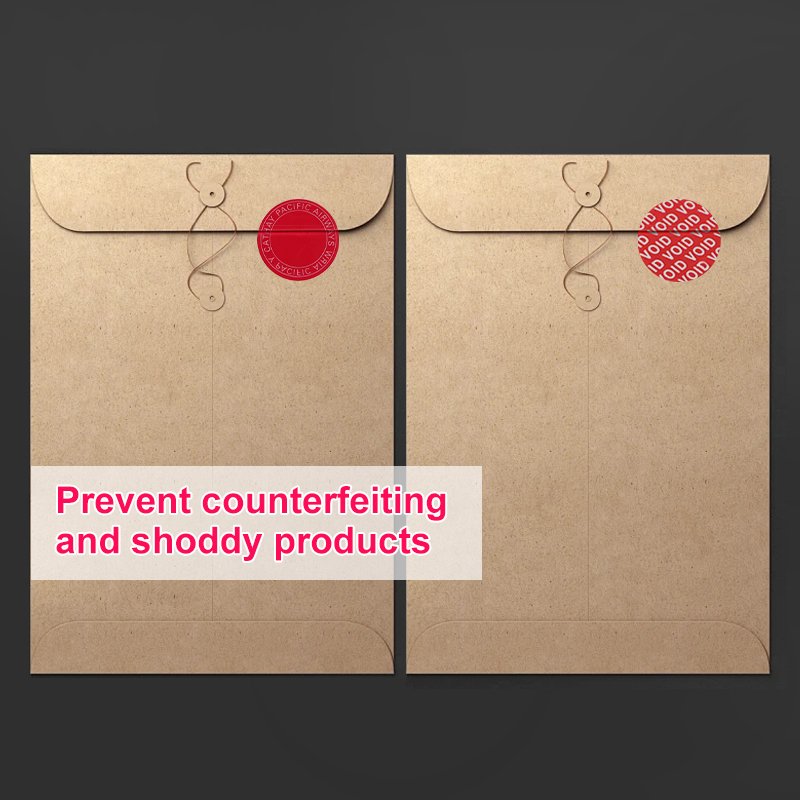 Holographic Serial Number Security Label High Security Void Seal Warranty Void Stickers Customized Tamper Proof Labels