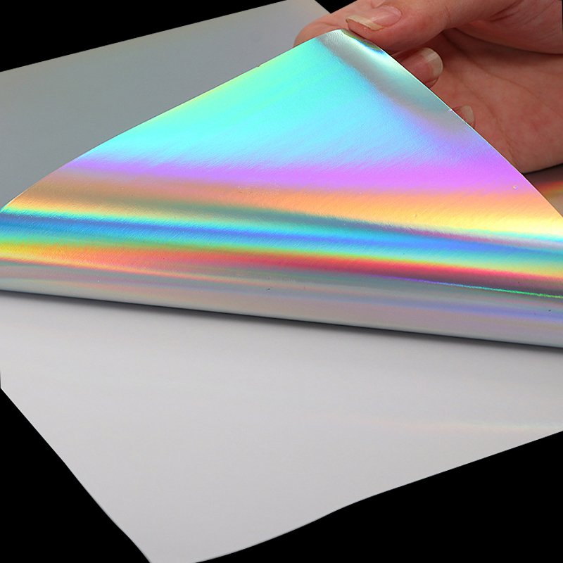 RC Printable 3D Holographic Glossy Vinyl Photo Sticker Paper For Inkjet Printer