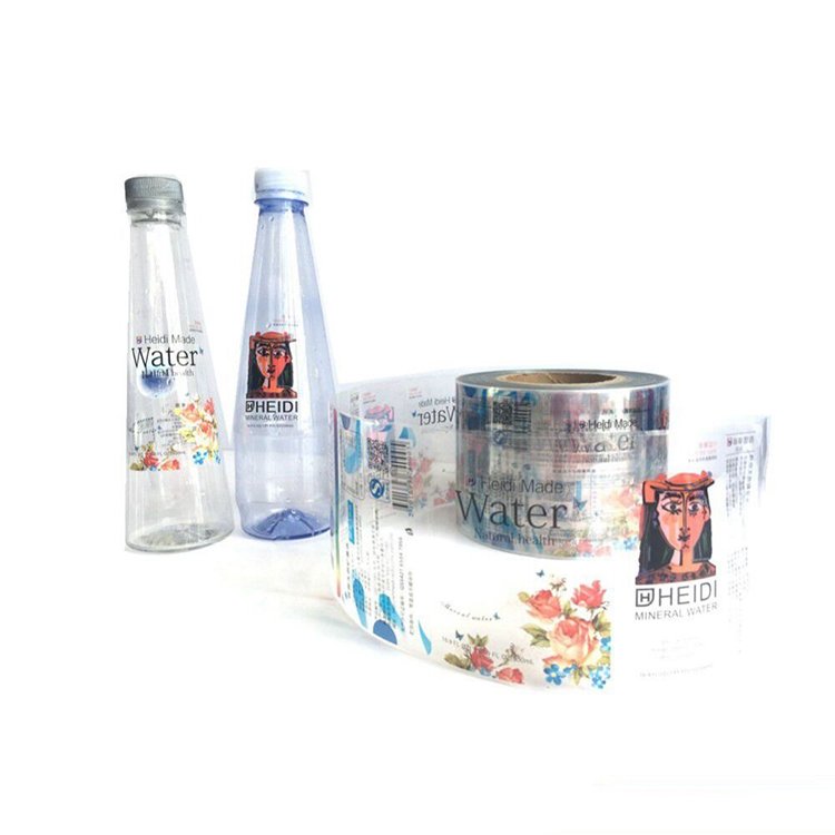 Custom PVC Waterproof Carbonated Drinks Wine Shrink Label Water Bottle Stickers