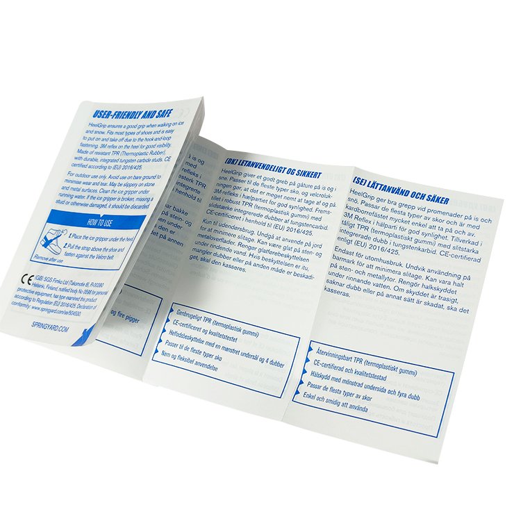 High quality custom adhesive multi layer booklet labels Peel off folding stickers for packaging