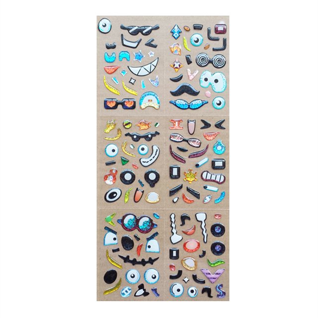 Diy skateboard guitar decoration graffiti epoxy sticker, children's cartoon gift detachable waterproof PVC epoxy sticker