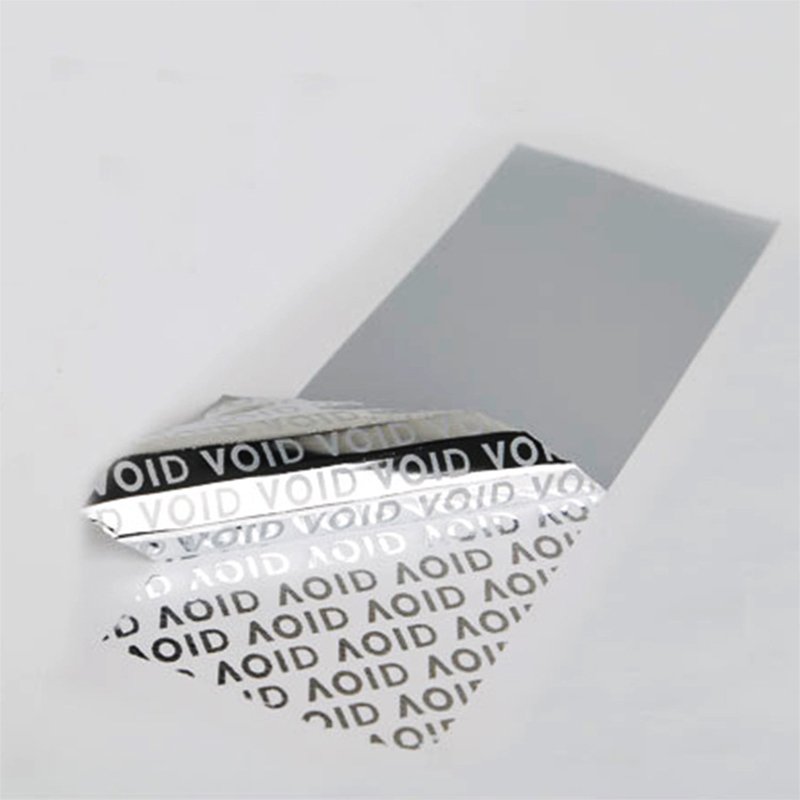 Custom Adhesive Warranty Void Seal Sticker Printed Tamper Evident Silver Void Labels Tamper Proof Label