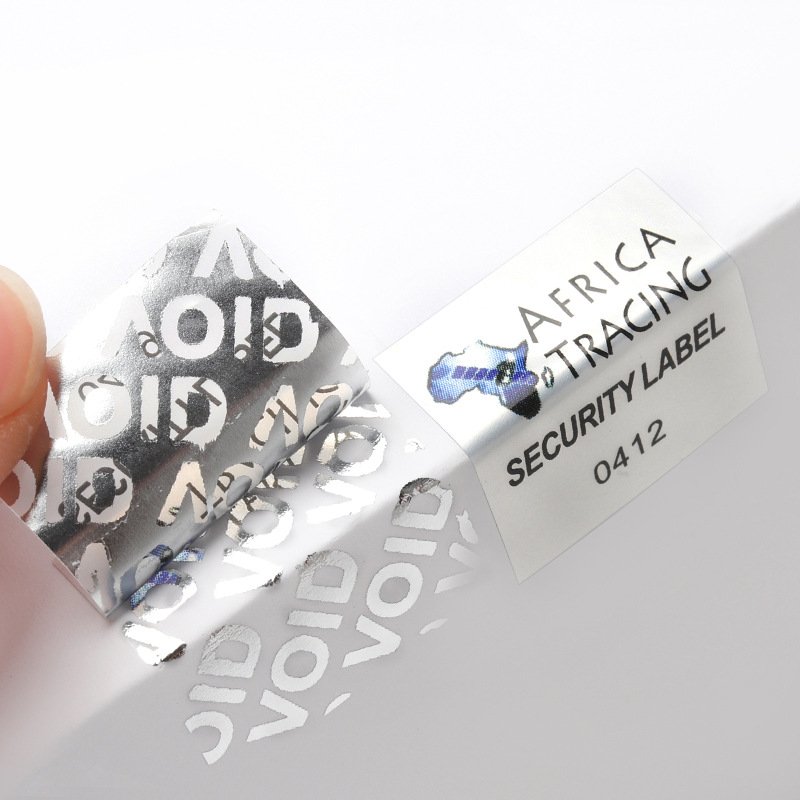 Custom Adhesive Warranty Void Seal Sticker Printed Tamper Evident Silver Void Labels Tamper Proof Label