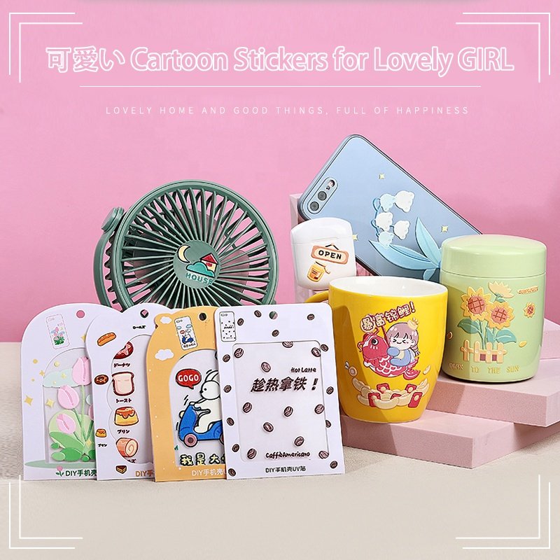Anime Stickers 3D Stickers Printing Adhesive Waterproof PVC Label Company Logo Design Cartoon Stickers Custom Die Cut Vinyl