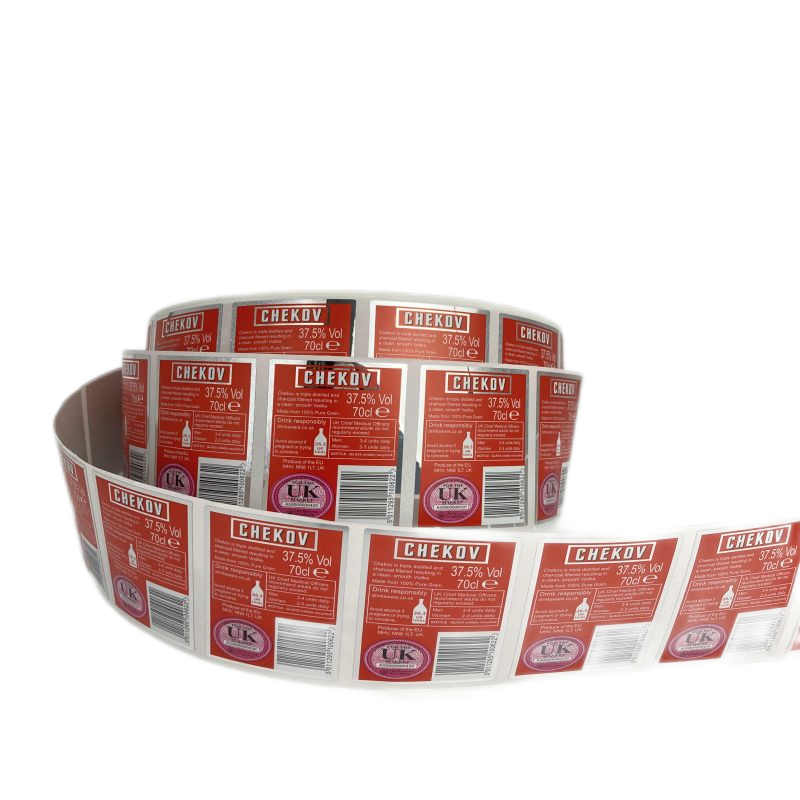 Custom Design Print Autocollant Personnalis Logo Waterproof Vinyl PVC Labels Stickers for Packaging