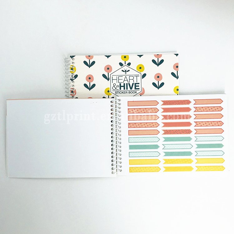 Best Selling Softcover Pocket Booklet High Quality Wire-O Book Printing With Sticker sheet