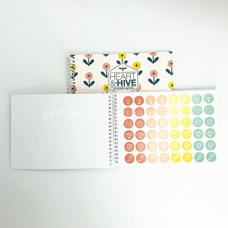 Best Selling Softcover Pocket Booklet High Quality Wire-O Book Printing With Sticker sheet