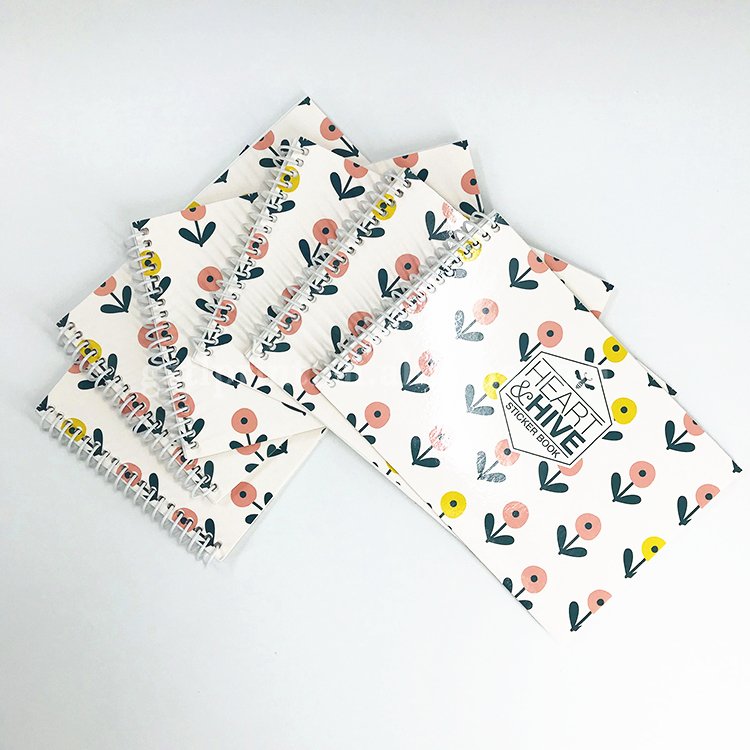Best Selling Softcover Pocket Booklet High Quality Wire-O Book Printing With Sticker sheet