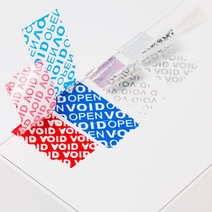 Custom printing tamper proof seal sticker holographic logo security hologram void sticker roll warranty void sticker label