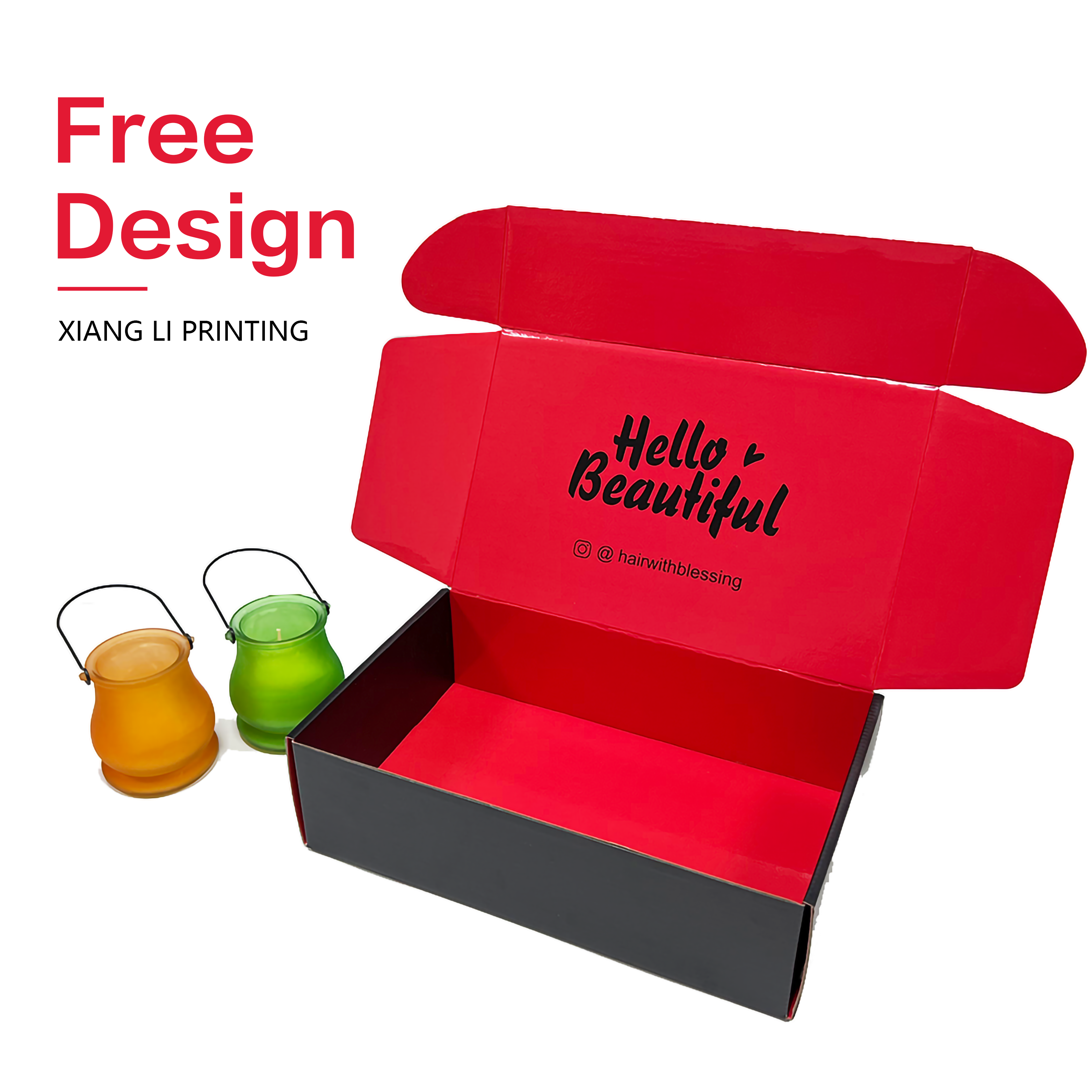 Mailer Box,durable Clothing / Gift / Shoes Paper Packaging Cardboard Shipping Boxes Bio Degradable Custom Logo Printed Black 001