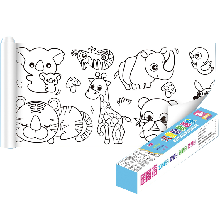 Custom kid's coloring stickers on the wall