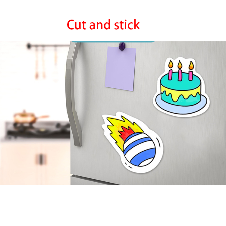 Custom kid's coloring stickers on the wall