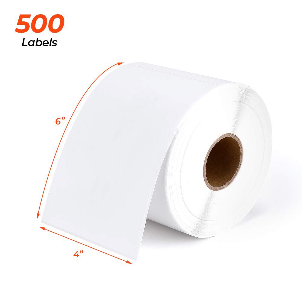 Factory Wholesale High Quality Custom size Plain Direct 4*6 Thermal Label Self-adhesive Packaging Sticker for printer labels